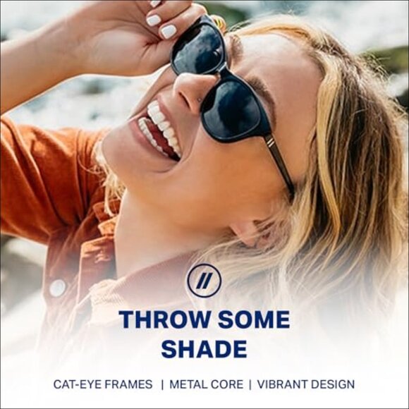 Polarized Cat-Eye Sunglasses with 100% UV Protection, TR90  display picture 1